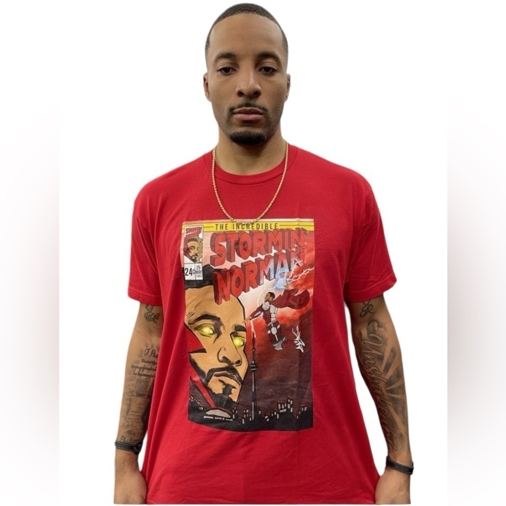 Norman Powell Stormin Norman Comic T Shirt #24 Understand the Grind Tee